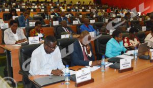 Burundian MPs attending a plenary session