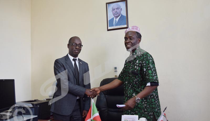 Former CNC chairman Ramadhan Karenga (left) replaced by Nestor Bankumukunzi 