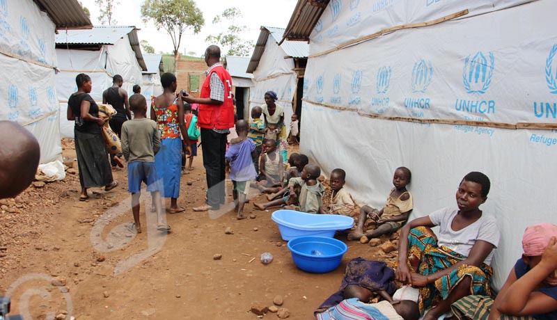 Congolese asylum seekers in Cishemere transit site