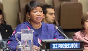Fatou Bensouda, Chief Prosecutor for the International Criminal Court (ICC), addresses the sixteenth session of the Assembly of States Parties to the Rome Statute of the International Criminal Court (ICC). UN Photo/Eskinder Debebe