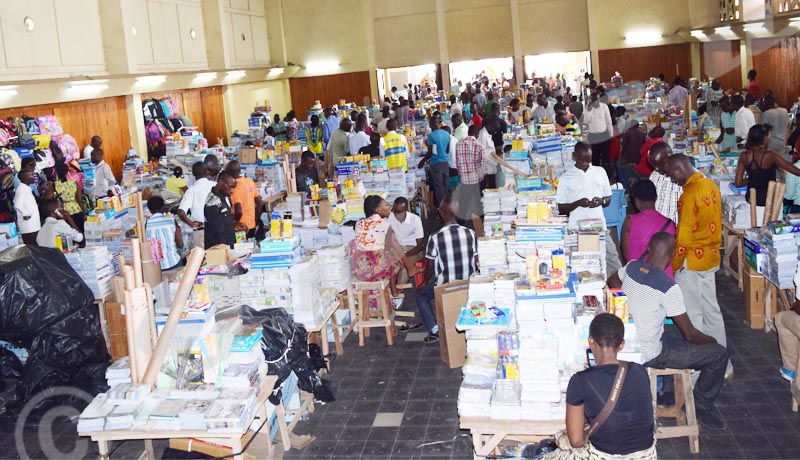 School materials displayed in one of the halls at “Palais des Arts” in Bujumbura 