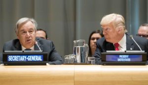 The United States this morning convened a high-level event on countering narcotics, during which United States President Donald Trump presented his Global Call to Action on the World Drug Problem. UN Photo/Mark Garten 