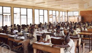 Pupils doing test admitting them to attend schools of excellency in Bujumbura