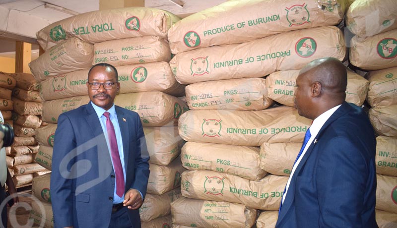 Audace Niyonzima, OBR Commissioner General visiting Burundi Tea Office 