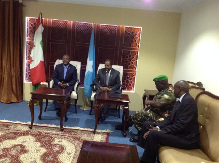Le president Nkurunziza en Somalie