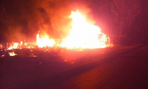 Le marché de Kayanza en feu ©Iwacu