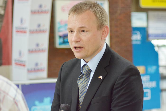 Ambassadeur Georg Schmidt : « Regarder l’autre comme un adversaire politique, mais jamais comme un ennemi. » ©Iwacu