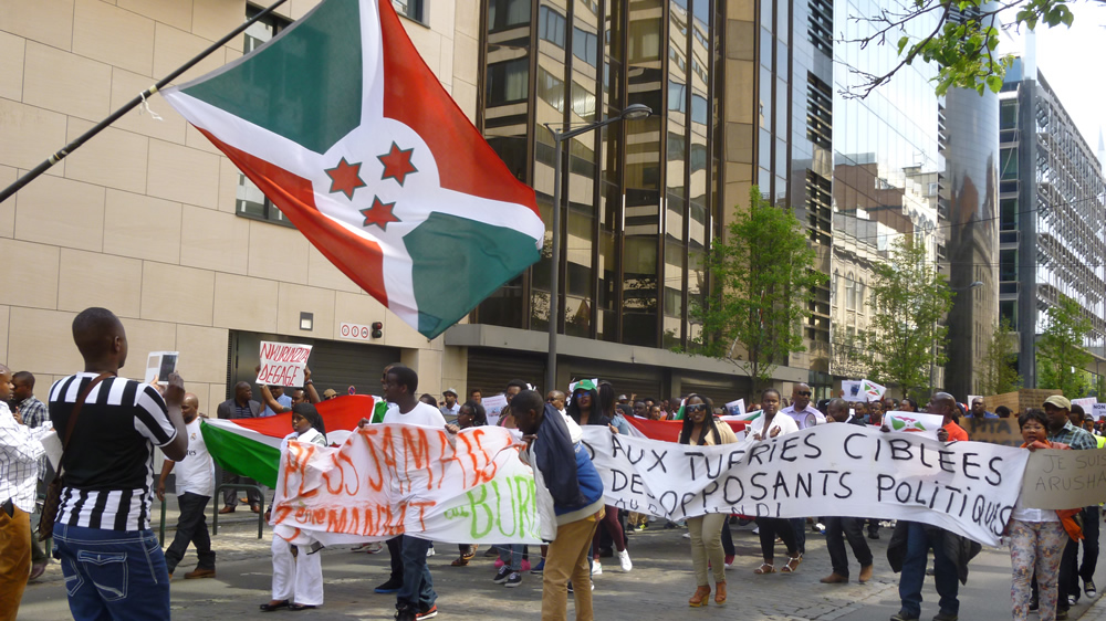 Manifestation de la diaspora burundaise à Bruxelles – IWACU