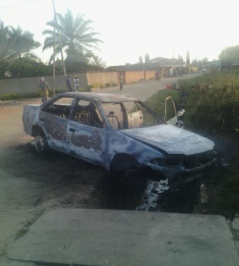 La Toyota T.I. brûlée