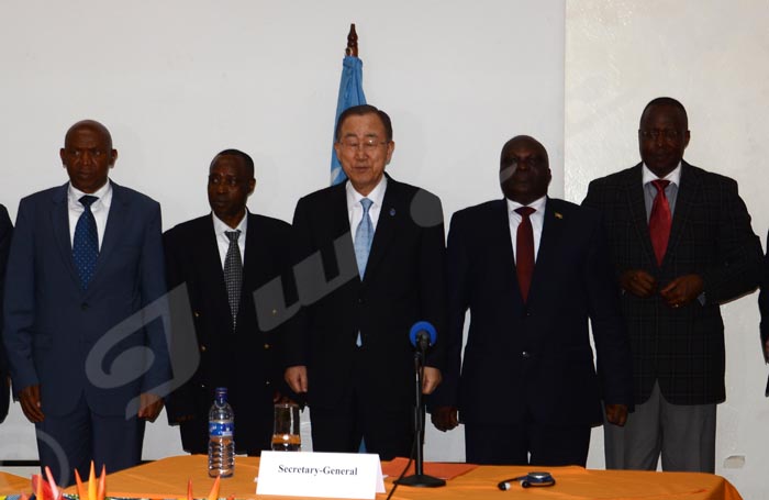 Ban Ki-moon rencontre les membres de l’opposition et de la mouvance présidentielle