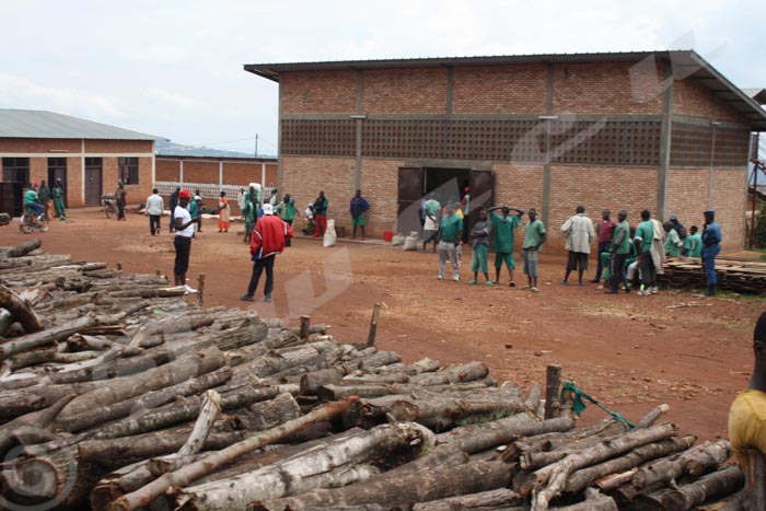 Cour extérieure de la prison de Ngozi.