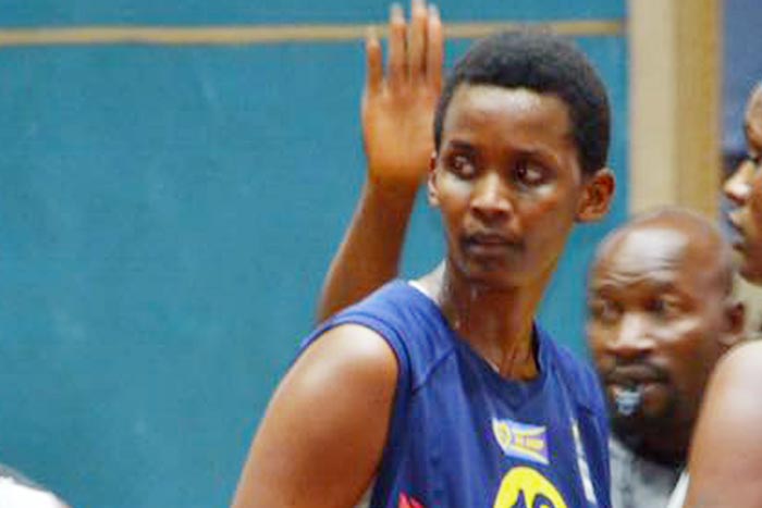 Inès Nezerwa, lors du tournoi de Memorial Gisembe à Kigali