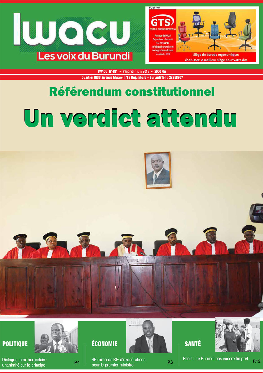 IWACU Hebdomadaire n°481