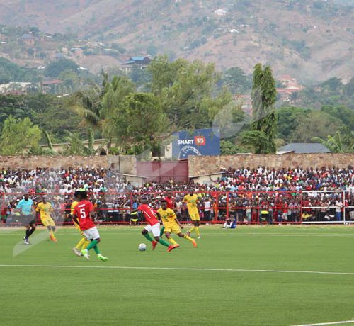 Mardi, 24 octobre 2018- Match nul (1-1) entre le Burundi (en rouge) et le Mali,à Bujumbura, lors de la 4ème journée des matchs comptant pour les éliminatoires de la CAN 2019 ©Onesphore Nibigira/Iwacu