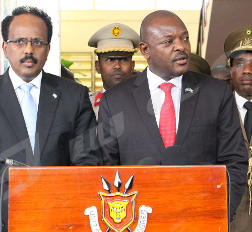 Du 18 au 19 février, Mohamed Abdoulahi, président somalien a effectué une visite au Burundi. Message au journalistes
