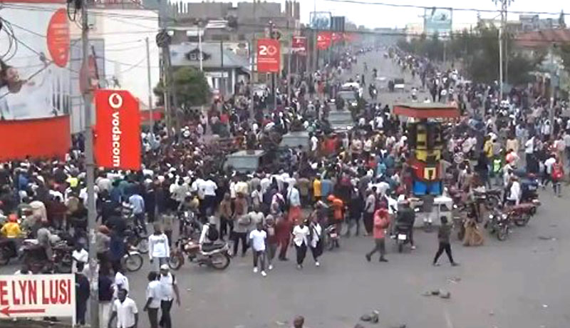 RDC : Des manifestations contre la force de l’EAC transformées en pillage et vandalisme
