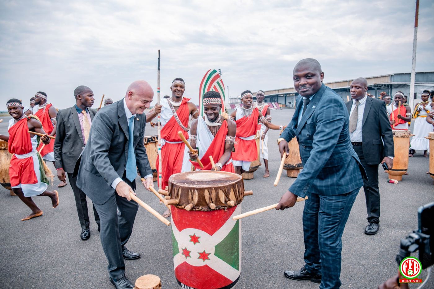 Gianni Infantino en visite au Burundi