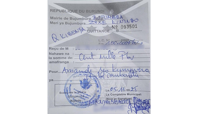 Ville de Bujumbura : Des amendes administratives au-delà du cadre légal