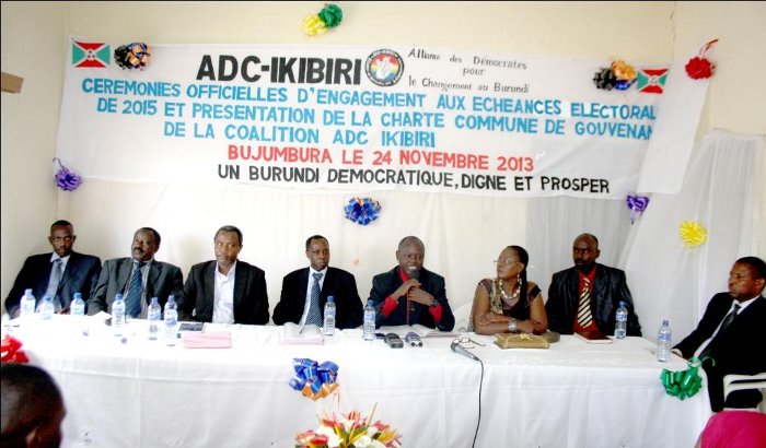 Les leaders de l'ADC Ikibiri, en décembre dernier ©Iwacu
