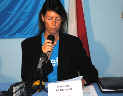 Natascha Paddison, la représentante adjointe de l’Unicef au Burundi ©Iwacu