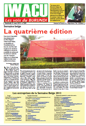 IWACU Semaine belge 2013